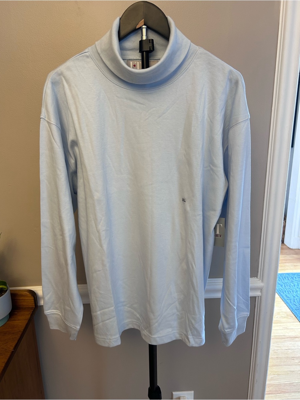 Lord & Taylor Men's Pale Blue Turtleneck Sweater